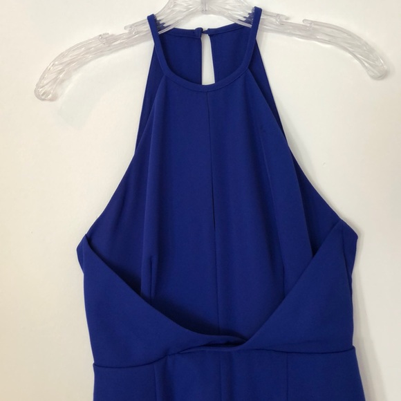 Guilty Pleasure Cobalt Blue Halter Top Romper - Picture 2 of 4